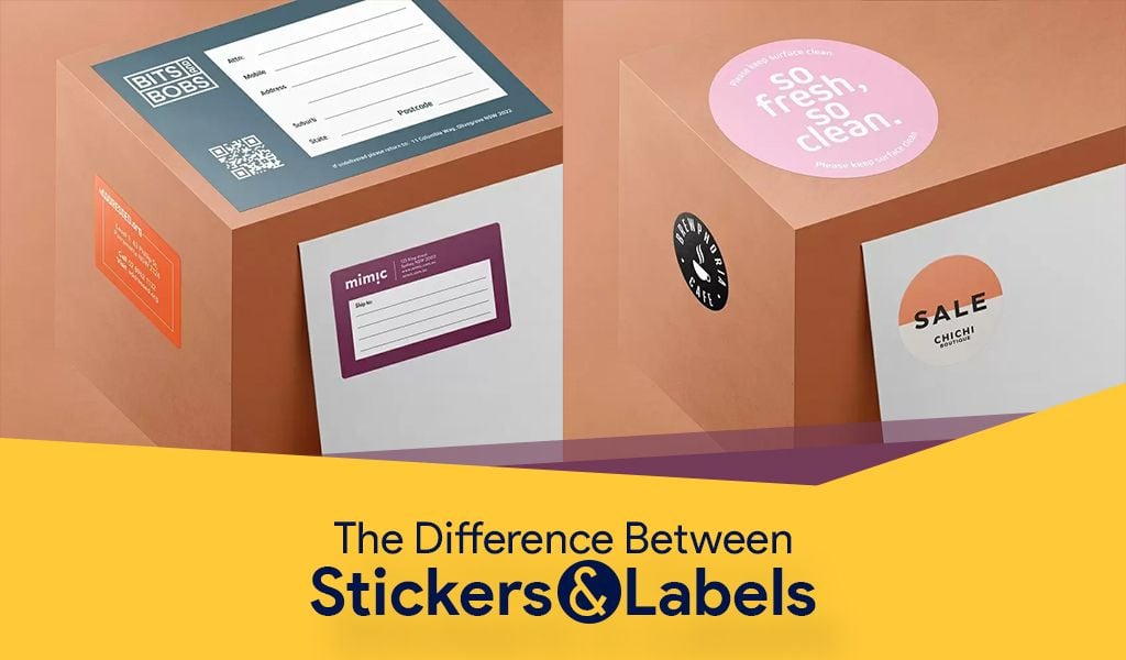 Custom-Printed Stickers vs. Labels - The Big Differences Custom-Printed Stickers vs. Labels - The Big Differences